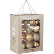 Mica Decorations Kerstballen Set - 26 Stuks - Ø7 cm - Glas - Champagne
