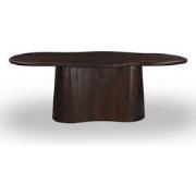 Eettafel Organisch 180cm - Donkerbruin Mangohout - Jessie