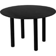 Lewis & Loft Eettafel Lian - Rond ?120 cm - Mangohout - Zwart