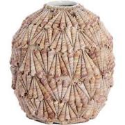 Vaas deco ?25 5x28 cm SHELL zand-taupe