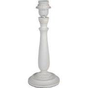 Clayre & Eef Lampenvoet Ø 12x32 cm Wit Hout