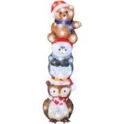 LED dieren l19.5b19h63 cm koel wit kerst