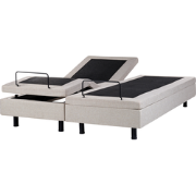 DUKE - Tweepersoonsbed - Beige - 160 x 200 cm - Polyester