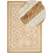 MENGEN - Vloerkleed - Lichtbeige - 200 x 300 cm - Jute