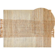 HAMZALAR - Modern vloerkleed - Lichtbeige - 160 x 230 cm - Jute