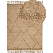 HANDERE - Vloerkleed - Beige - 160 x 230 cm - Jute