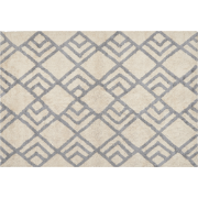 NEVSEHIR - Laagpolig vloerkleed - Lichtbeige - 140 x 200 cm - Katoen