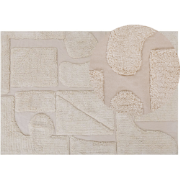 DIYADIN - Laagpolig vloerkleed - Beige - 160 x 230 cm - Katoen