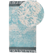 AKARSU  - Vloerkleed - Lichtblauw - 80 x 150 cm - Viscose