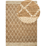 ZORAVA - Laagpolig vloerkleed - Beige - 160 x 230 cm - Jute