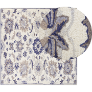 KUMRU  - Vloerkleed - Lichtbeige - 200 x 200 cm - Wol