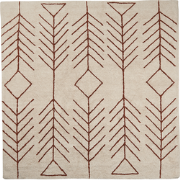 AKOREN - Laagpolig vloerkleed - Beige - 200 x 200 cm - Katoen