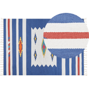 VARSER - Vloerkleed - Meerkleurig - 140 x 200 cm - Katoen