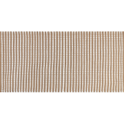 SOFULU - Modern vloerkleed - Wit/Bruin - 80 x 150 cm - Katoen