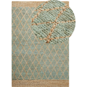 TELLIKAYA - Laagpolig vloerkleed - Beige - 200 x 300 cm - Jute