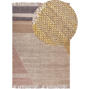 SAMLAR - Jute vloerkleed - Mosterdgeel - 140 x 200 cm - Jute