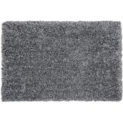 CIDE  - Shaggy vloerkleed - Zwart/Wit - 140 x 200 cm - Polyester