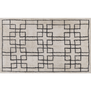 TURHAL - Laagpolig vloerkleed - Beige - 140 x 200 cm - Katoen