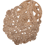 BUCAK - Laagpolig vloerkleed - Beige - 120 cm - Jute