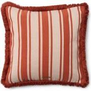 Rivièra Maison Norcia Kussenhoes vierkant roze gestreept 50x50 - Polye...