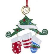 Resin wanten familie van 3 voor personalisatie 12 cm ornament