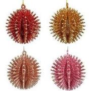 Plastic gebarsten bal 2A 8 cm ornament II