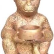 Kandelaar aap 3 stuks voor kaars en waxinelichtje