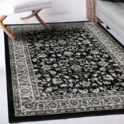 Klassiek vloerkleed - Skazar Oosters Motief Zwart/Grijs - 200 X 290 CM