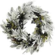 Vesper Christmas Wreath with Pinecones - H13 x Ø50 cm - Black