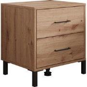Meubella - Nachtkastje Vidor - Eiken - 48 cm