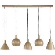 Hanglamp Beige Metaal - 5-Lichts - 20x118x150cm - Metallo Mix