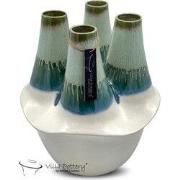 Villa Pottery  Groene vaas Valance - D27xH32