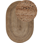 DEMIRCI - Laagpolig vloerkleed - Beige - 100 x 150 cm - Jute