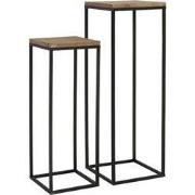 Light & Living - Zuil YARULA - Ø35x102cm - Bruin - Set van 2