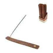 Wierookhouder houten plankje ster