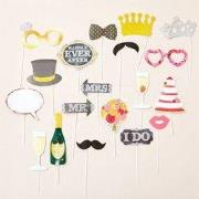 Henbrandt - 20 STUKS Photo Booth Bruiloft Props - Feestdecoratie - Wed...