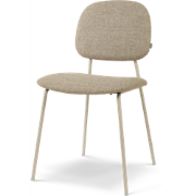 Jasmijn eetkamerstoel taupe melange - grijsbeige onderstel