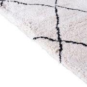 Vloerkleed Troy Wit/Zwart Geruit 200x300cm - Giga Meubel