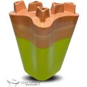 Villa Pottery  Chimney Oranje Groen  - H33