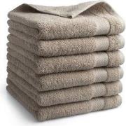 DoubleDry Hotel Handdoeken 50 x 100 cm – Set van 6 – 100% Katoen 500 g...