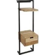 Nachtkastje Acaciahout Naturel - 1 Lade - Kast Air Solid XS