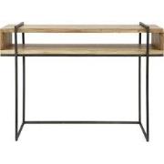 Sidetable Rechthoek - Naturel Massief Acaciahout - Open Vak