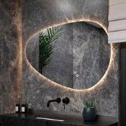 Badkamerspiegel - 120x75cm Asymmetrisch - Frameloos