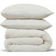 DoubleDry Dekbedovertrek Teddy Fleece - Lits Jumeaux 240x220 cm + 2 Ku...