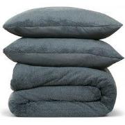 DoubleDry Dekbedovertrek Teddy Fleece - Lits Jumeaux 240x220 cm + 2 Ku...