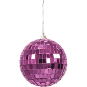 Christmas Decoration -  Christmas Hanger - Discoball - Foam - Pink - 1...