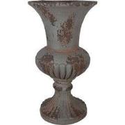 Clayre & Eef Bloempot Ø 30x52 cm Grijs Keramiek