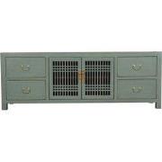 Fine Asianliving Chinese TV Kast Grijs Olive Grey - Orientique