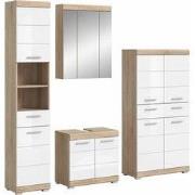 Badmeubel Set Schloonsee 4-Delig / Badkamercombinatie Lambada Met Midd...