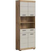 Scout hoge kast kasjmier mat MDF TZ Evoke eiken imitatie – 31x74x191 c...